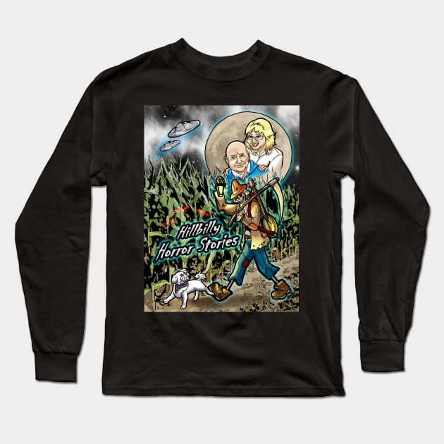 Hillbilly Cornfield Long Sleeve T-Shirt by Hillbilly Horror Stories